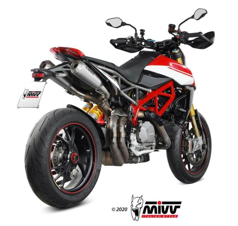 MIVV X-M1 Titanium Slip-On Exhaust '19-'23 Ducati Hypermotard 950/SP/RVE