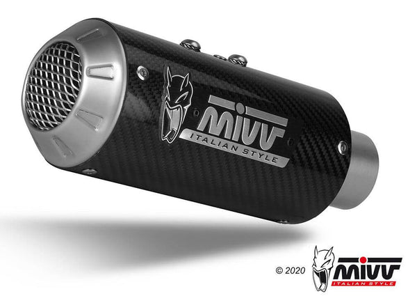 MIVV MK3 Carbon Slip-On Exhaust '21-'23 Ducati Hypermotard 950/SP/RVE