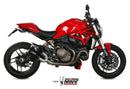 MIVV MK3 Black Stainless Steel Slip-On Exhaust '14-'16 Ducati Monster 1200/S