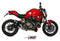 MIVV MK3 Black Stainless Steel Slip-On Exhaust '14-'16 Ducati Monster 1200/S