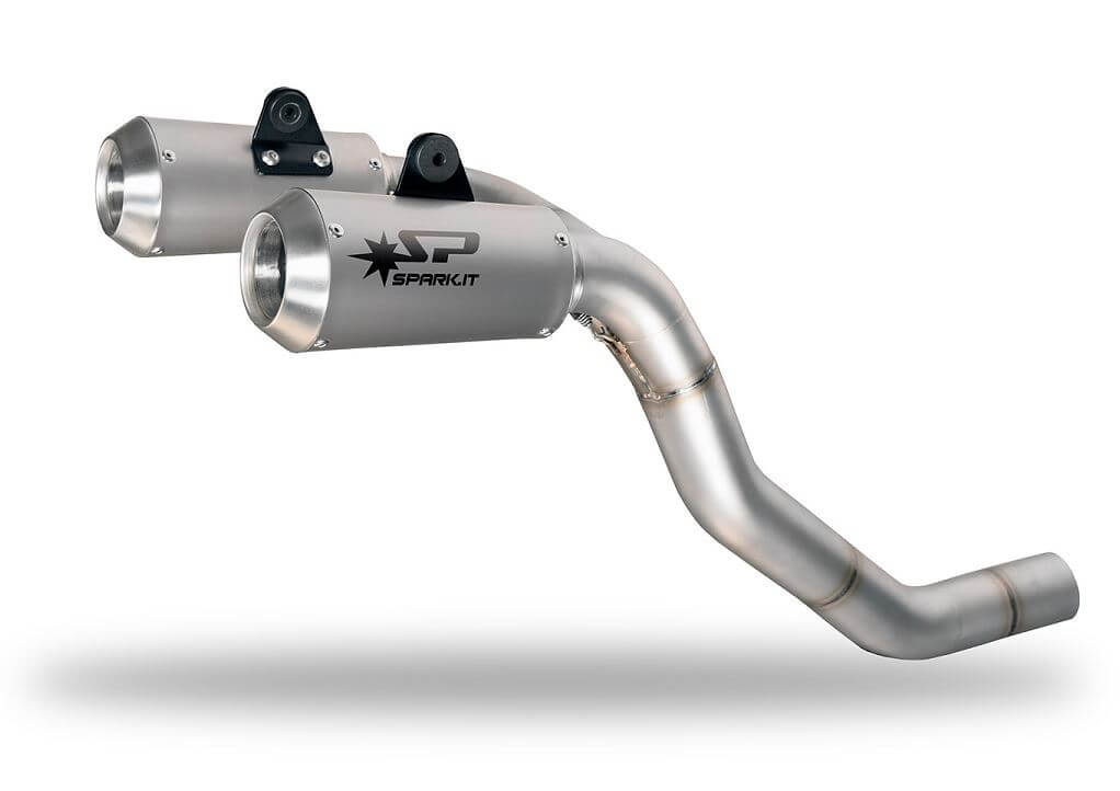 Spark Double-GP Titanium Slip-On Exhaust '16-'18 Ducati Monster 1200 R