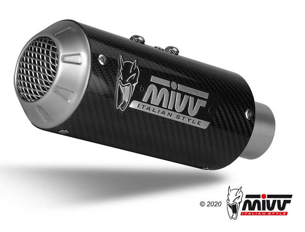 MIVV MK3 Carbon Stainless Steel Slip-On Exhaust '17-'20 Aprilia RSV4