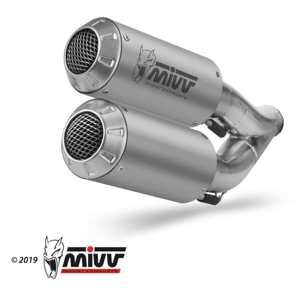 MIVV MK3 Stainless Steel Slip-On Exhaust '18-'20 Ducati Monster 821