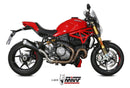 MIVV Delta Race Black Stainless Steel Slip-On Exhaust '18-'20 Ducati Monster 821