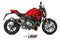 MIVV Delta Race Black Stainless Steel Slip-On Exhaust '18-'20 Ducati Monster 821