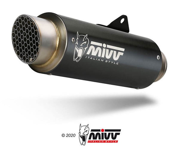 MIVV GP Pro Black Stainless Steel Slip-On Exhaust '18-'20 Ducati Monster 821