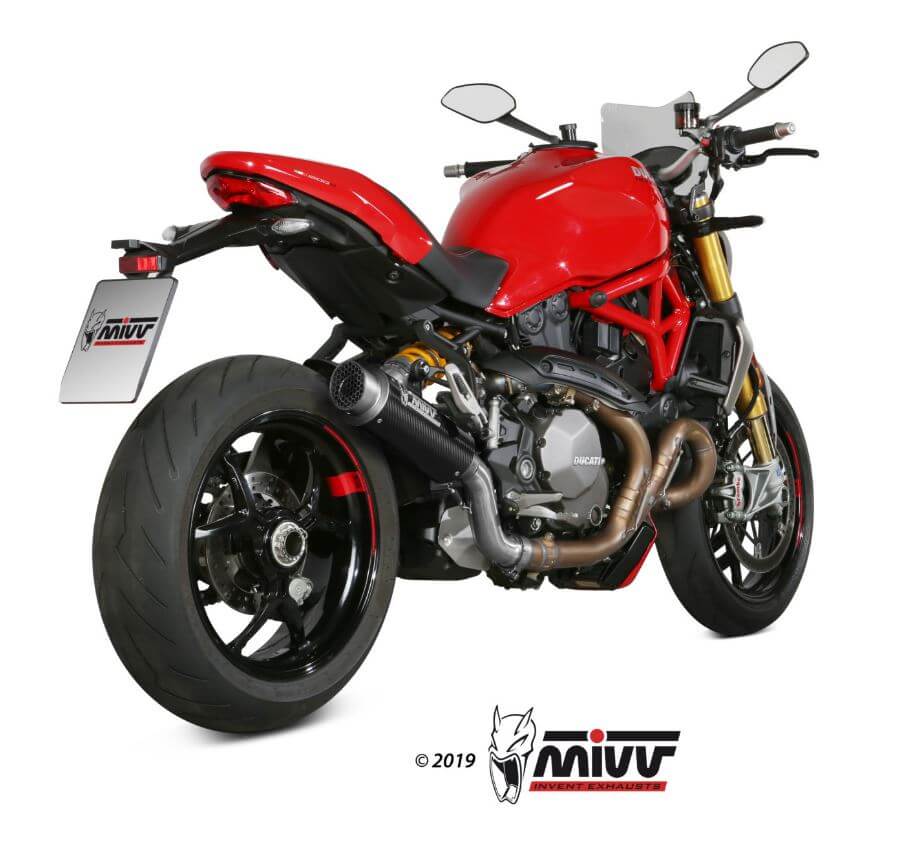 MIVV GP Pro Carbon Slip-On Exhaust '17-'21 Ducati Monster 1200