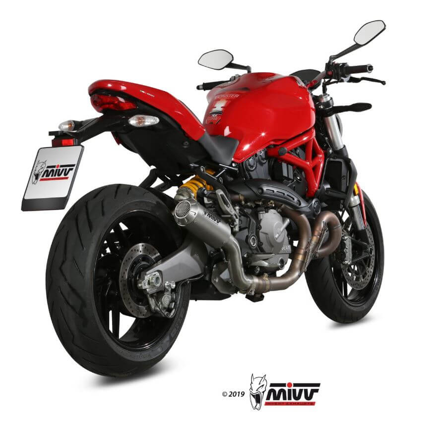 MIVV MK3 Stainless Steel Slip-On Exhaust '18-'20 Ducati Monster 821