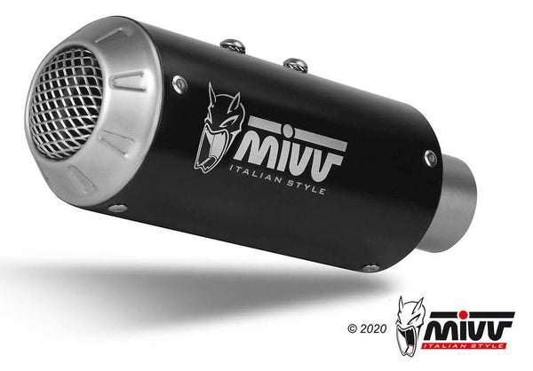 MIVV MK3 Black Stainless Steel Slip-On Exhaust '14-'17 Ducati Monster 821