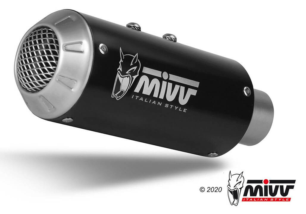 MIVV MK3 Black Stainless Steel Slip-On Exhaust '14-'16 Ducati Monster 1200/S