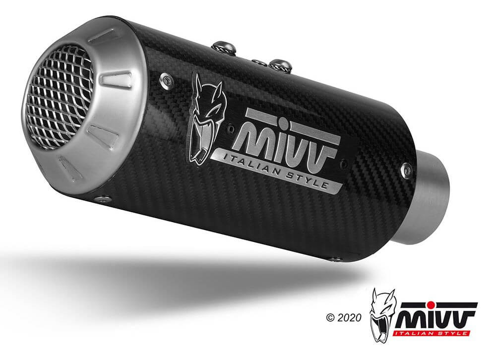 MIVV MK3 Carbon Slip-On Exhaust '14-'16 Ducati Monster 1200/S