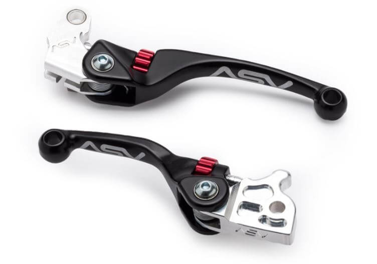 ASV F4 Off-Road Brake & Clutch Levers '00-'24 Yamaha TT-R 125L / 125LE