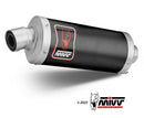 MIVV Dakar Black Stainless Steel Slip-On Exhaust '22-'23 Aprilia Tuareg 660