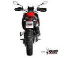 MIVV Dakar Black Stainless Steel Slip-On Exhaust '22-'23 Aprilia Tuareg 660