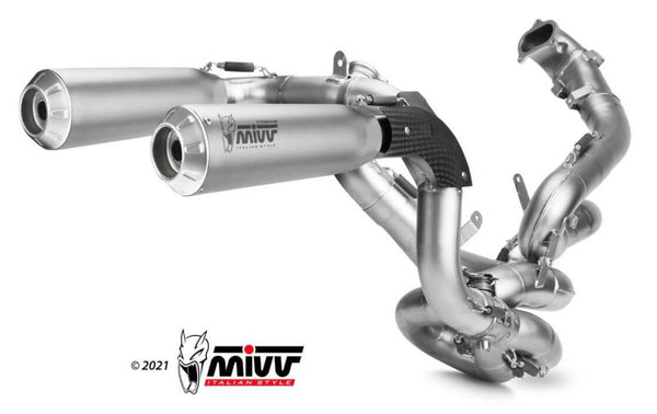 MIVV X-M1 Full System EVO Titanium Exhaust '20-'23 Ducati Panigale V2