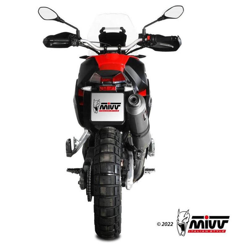 MIVV Dakar Stainless Steel Slip-On Exhaust '22-'23 Aprilia Tuareg 660