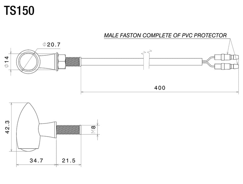 Rizoma Club Turn Signal (Pair)