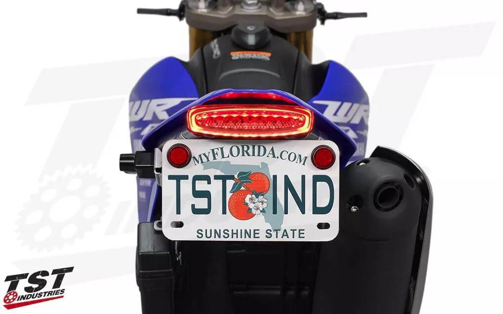 TST Integrated Tail Light + Fender Eliminator '08-'20 Yamaha WR250R/X/RB