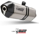 MIVV Speed Edge Titanium Stainless Steel Slip-On Exhaust '22-'23 Aprilia Tuareg 660