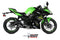 MIVV Delta Race Black Stainless Steel Full System Exhaust '17-'23 Kawasaki Ninja 650/Z650