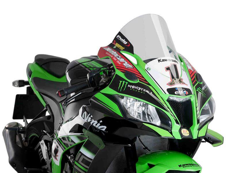 Puig R-Racer Windscreen for '17-'20 Kawasaki ZX-10RR