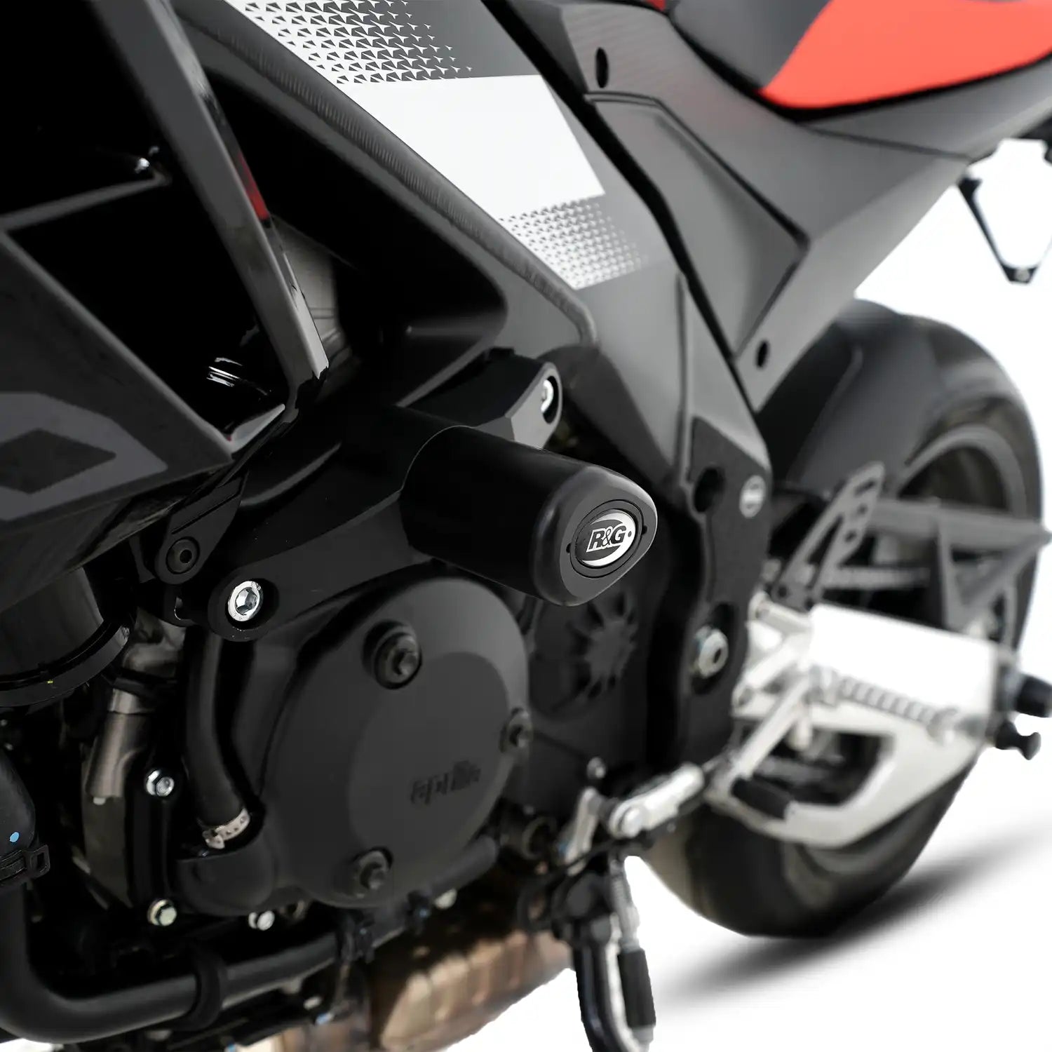 R&G Aero Frame Sliders 15-26 Aprilia Tuono V4 1100 Factory, 11-20 Tuono V4, 11-14 Tuono V4 R (APRC)