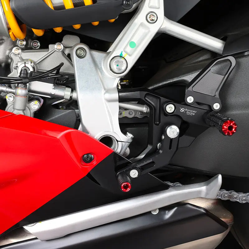 Bonamici Adjustable Rearsets 20-24 Ducati Panigale V2, 07-11 899/959/1199/1299