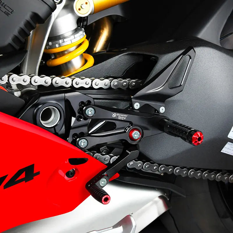 Bonamici Adjustable Rearsets 18-24 Ducati Panigale V4/S, 19-24 V4R