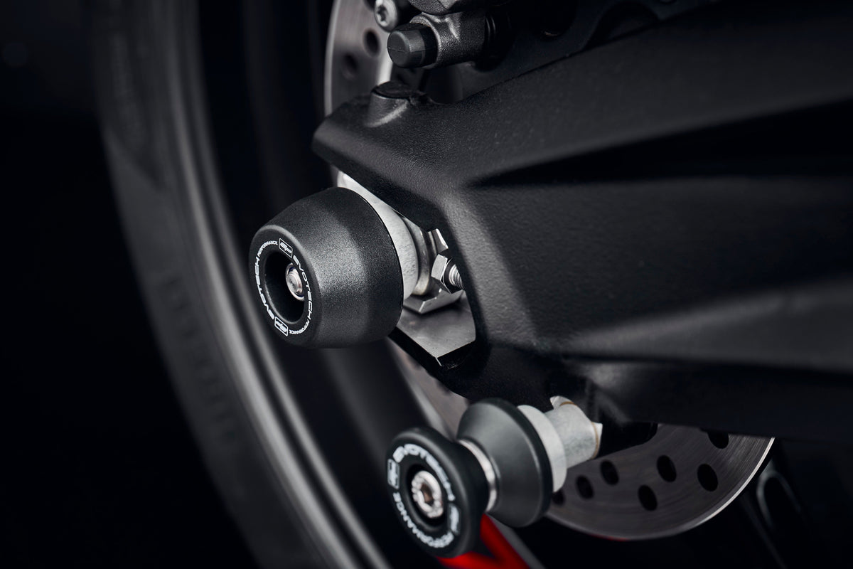 Evotech Performance Rear Spindle Bobbins 2027 Triumph Street Triple 798 RS
