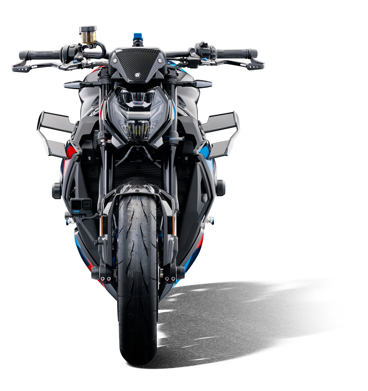 Evotech Performance Front Spindle Bobbins BMW S1000R front view