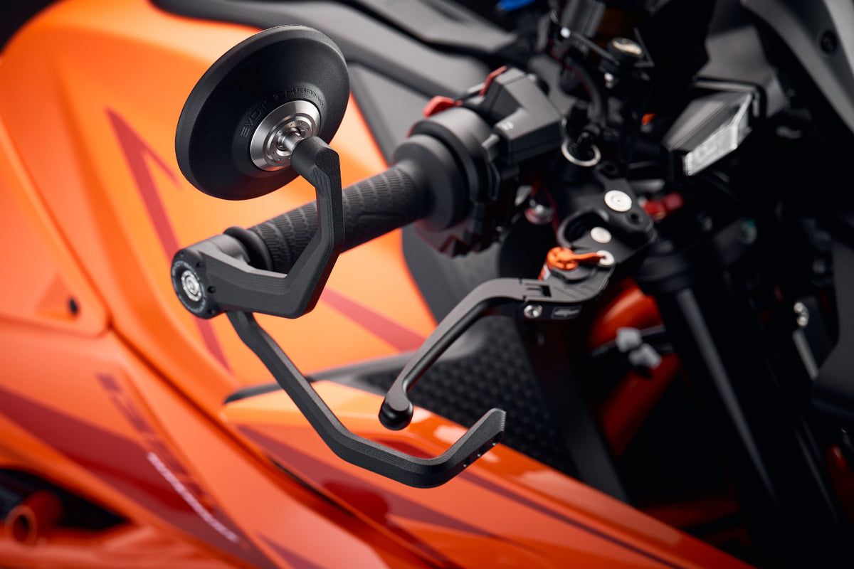Evotech Performance Bar End Mirrors / Brake Protector (Retro) 24-26 KTM 990 Duke/R