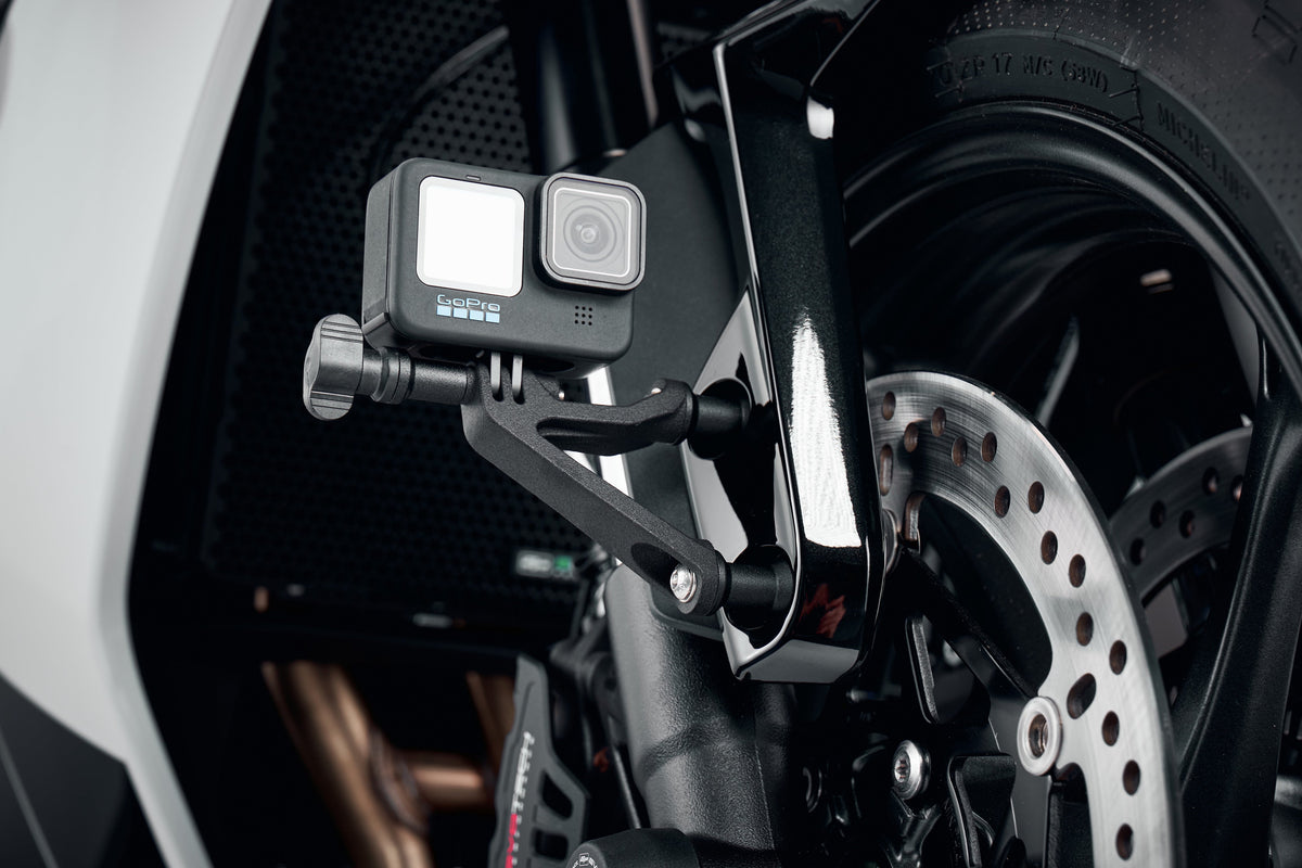 Evotech Performance Action / Safety Camera Front Mudguard Mount 24-26 Triumph Daytona 660
