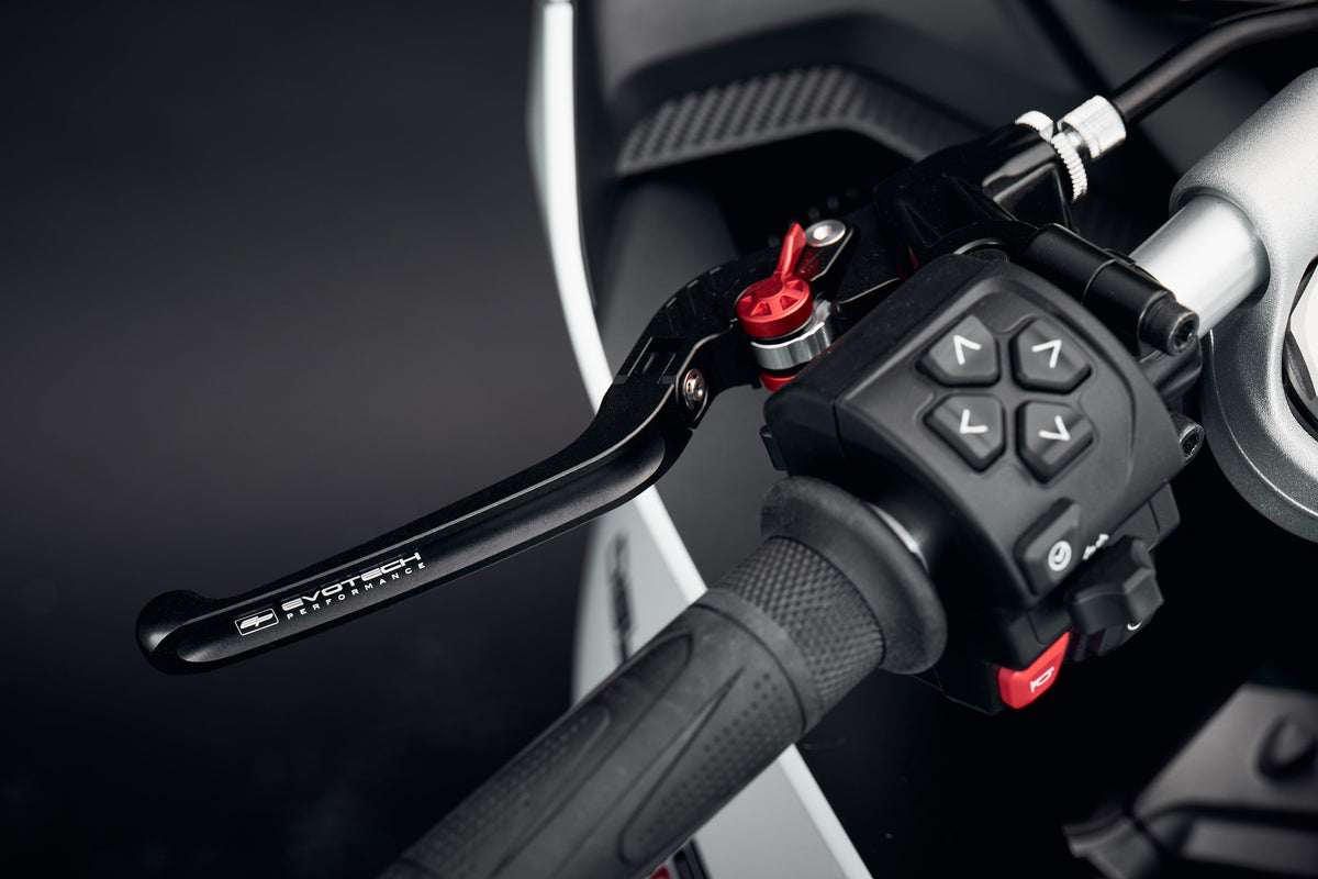 Evotech Performance Evo Folding Clutch and Short Brake Lever set 21-24 Triumph Trident 660