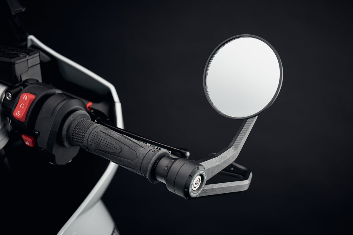 Evotech Performance Bar End Mirrors / Brake and Clutch Protector Kit (Retro) 24-26 Triumph Daytona 660