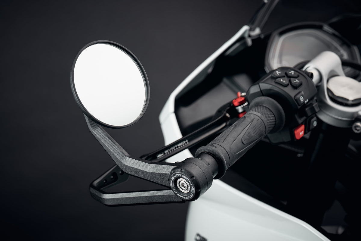 Evotech Performance Bar End Mirrors / Brake and Clutch Protector Kit (Retro) 21-24 Triumph Trident 660