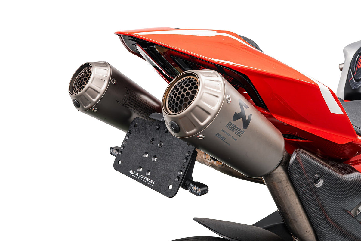 Evotech Performance Dynamic Tail Tidy 25-26 Ducati Panigale V4/S Akrapovic Titanium Full Race Exhaust