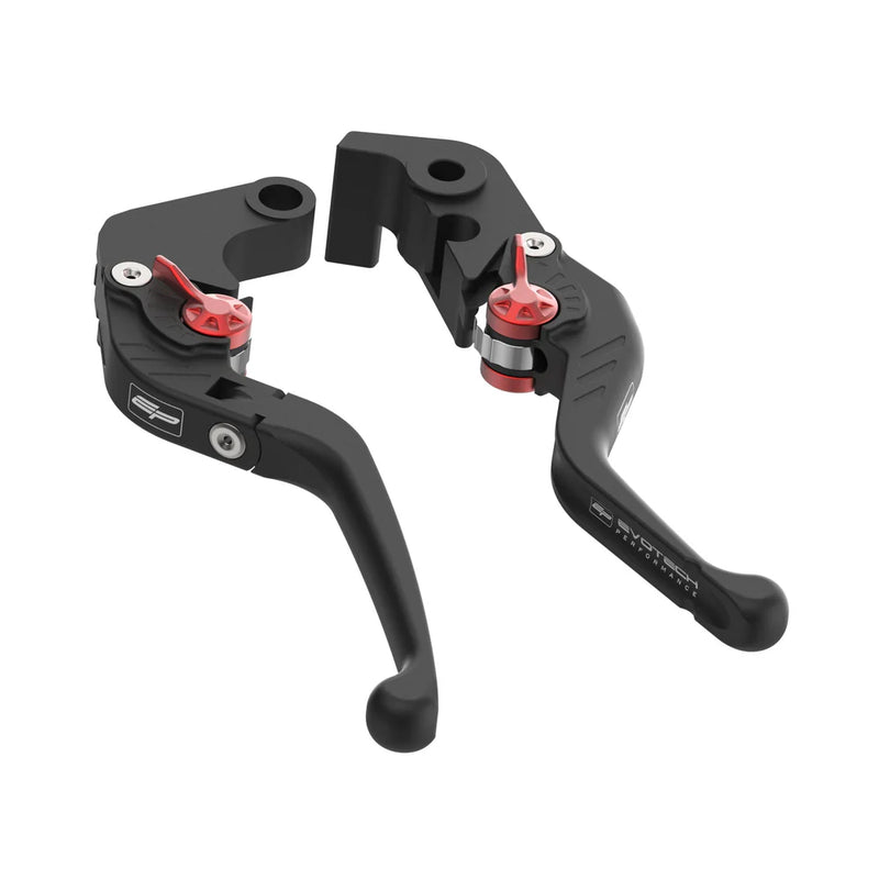 Evotech Performance Evo Folding Clutch and Short Brake Lever Set 24-25 Aprilia RS 457