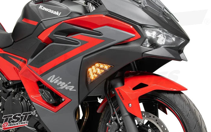 TST Industries Nexus LED Flushmount Turn Signals 24-26 Kawasaki Ninja 500 (non-SE Model)
