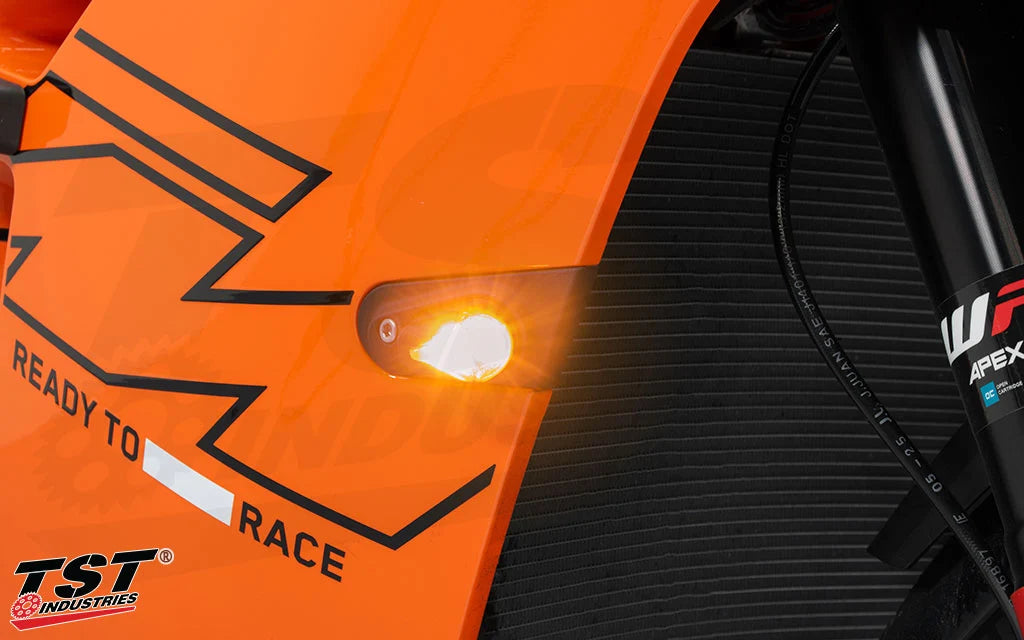 TST Industries Front Flushmount Turn Signal Kit 2026 KTM 990 RC R