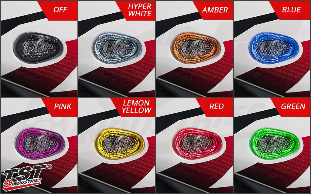 TST Industries HALO-GTR Front LED Flushmount Turn Signals '22- Yamaha R7