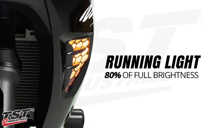 TST Industries Nexus LED Flushmount Turn Signals 24-26 Kawasaki Ninja 500 (non-SE Model)