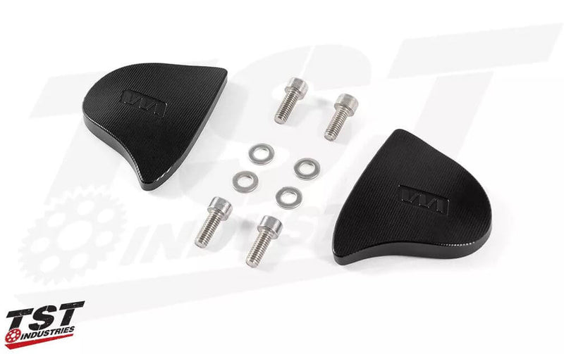 Womet-Tech Mirror Block Off Plates 20-24 Yamaha R1, 25- R9