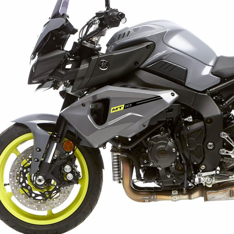Pyramid Sport Fairing Panels '16-'21 Yamaha MT-10 | Gloss Grey (Nimbus