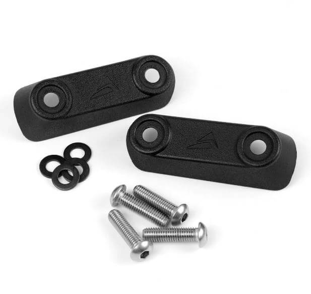 Pyramid Rear Peg Blanking Blocks '16-'23 Yamaha MT-10/SP | Matte Black