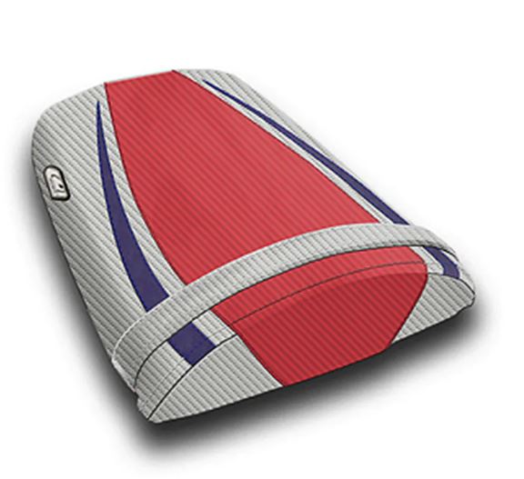 LuiMoto Tribal Flight CF Seat Covers '04-'07 Honda CBR1000RR - Red/Blue/Pearl