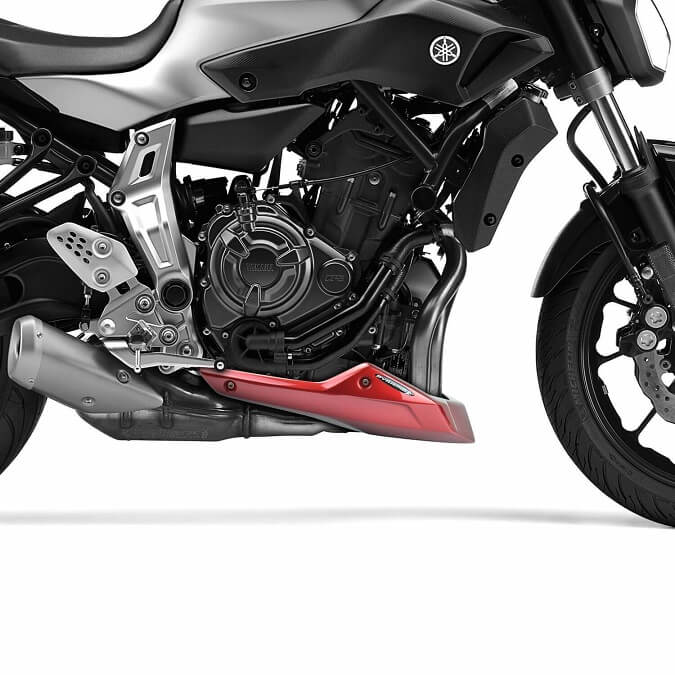 Pyramid Belly Pan '13-'23 Yamaha MT-07 | Metallic Red (Radical Red)