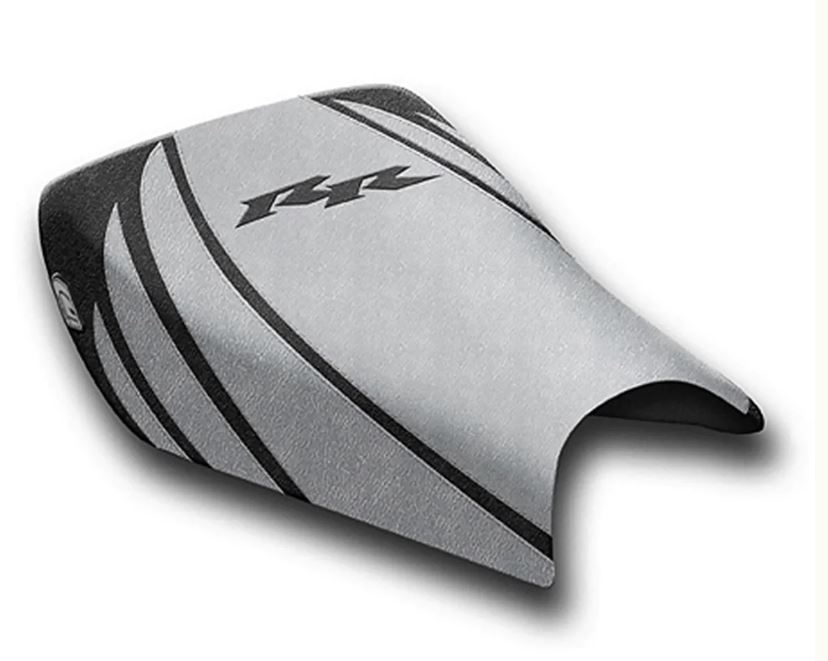 LuiMoto Tribal Flight CF Seat Covers '04-'07 Honda CBR1000RR - Silver/ Black RR