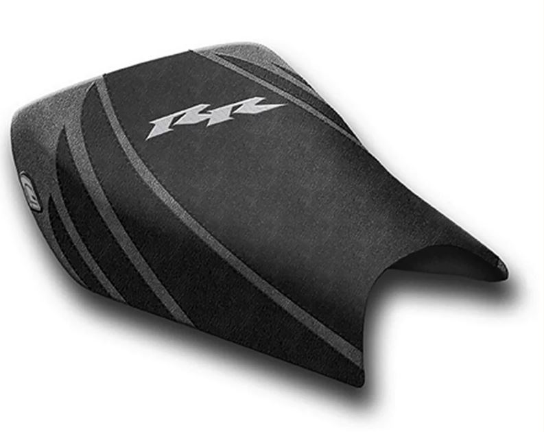 LuiMoto Tribal Flight CF Seat Covers '04-'07 Honda CBR1000RR - CF Black/Silver RR Logo
