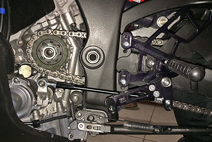 Woodcraft Complete Rearset Kit (Standard Shift) for '11-'15 Kawasaki ZX-10R