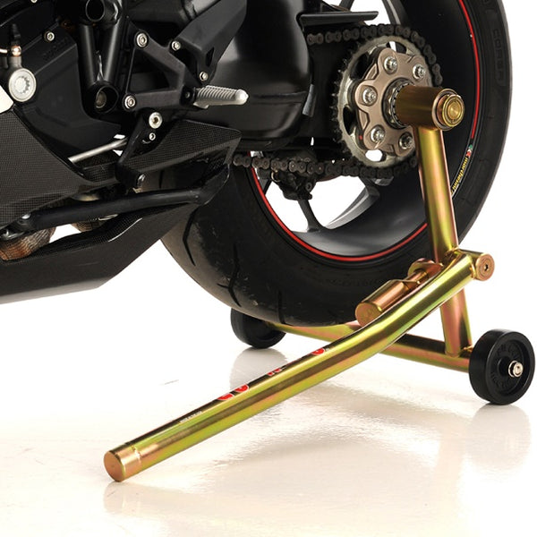 Pit Bull Hybrid One Armed Rear Stand for Triumph w/ Single Sided Swingarms (Includes Both Pins)